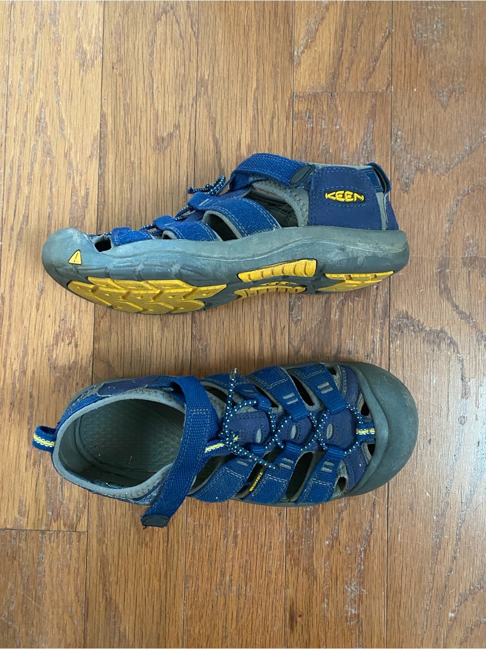 Keen Kids Blue and Yellow Closed-Toe Water Sandals